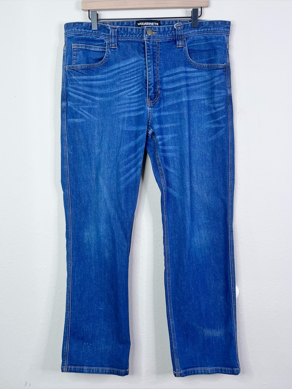 Wolverine Apparel Men's Flame Resistant Stretch Denim Work Pants W1207040 38x32